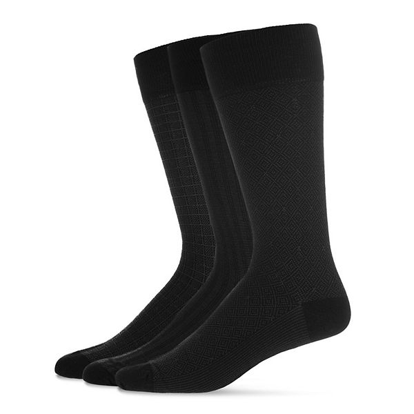 Assorted Men's Mercerized Cotton Blend Socks 3Pack