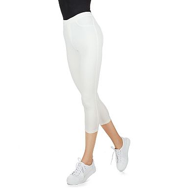 Liscia French Terry Cotton Capri Leggings