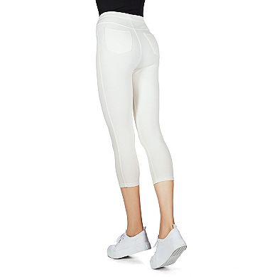 Liscia French Terry Cotton Capri Leggings