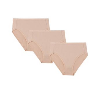 Ladies Combed Cotton Basic Brief Underwear 3-pack