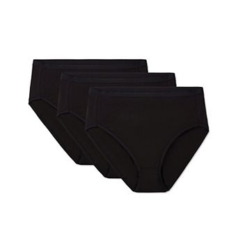 Ladies Combed Cotton Basic Brief Underwear 3-pack