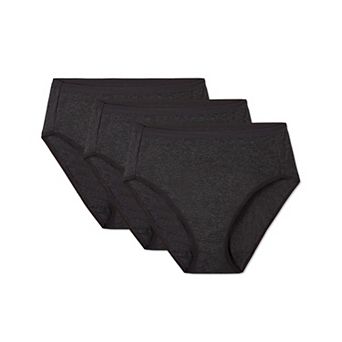 Ladies Combed Cotton Basic Brief Underwear 3-pack