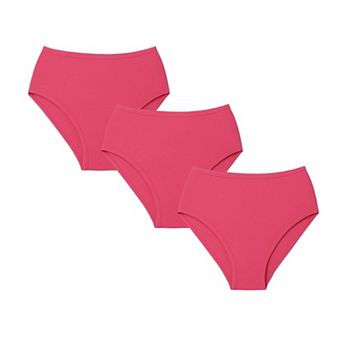 Ladies Combed Cotton Basic Brief Underwear 3-pack