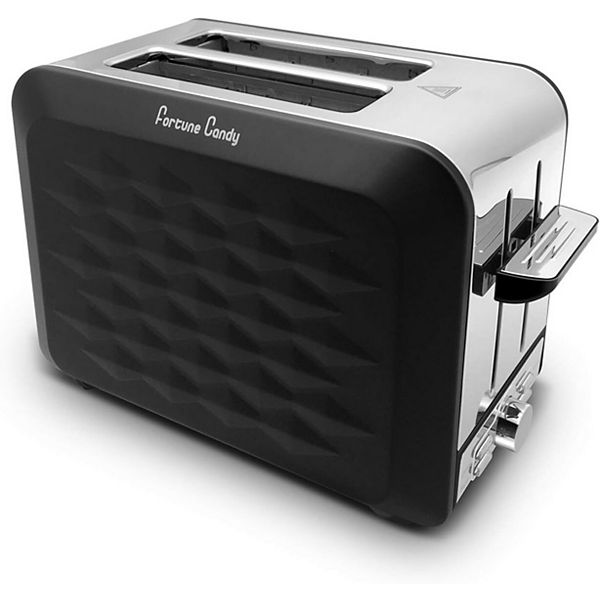 Toaster, Diamond Pattern, 2 Slice, Stainless Steel, Toaster For Bagels