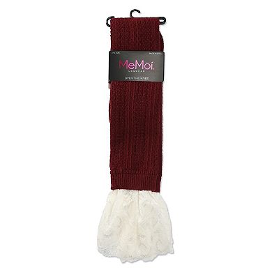 Braided Tracks Over The Knee Warm Combed Cotton Socks