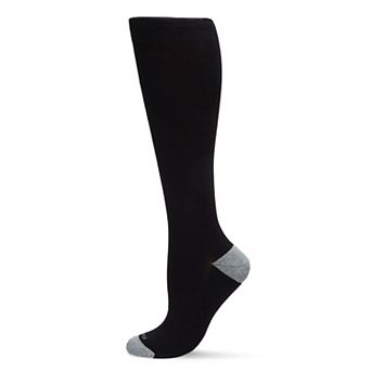 Wellfit 15-20mmhg Off Black Cotton Compression Socks