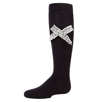 Little Kids Tidy Little Bow Girls Cotton Blend Knee Socks