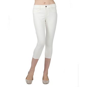 Light Ponte Cotton Blend Capri Leggings