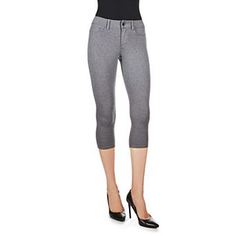 Light Ponte Cotton Blend Capri Leggings