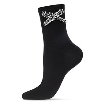 Women's Dream Bow Cotton Blend Crew Sock