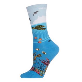 Women's Coral Reef Limited Edition Cotton Blend Crew Sock