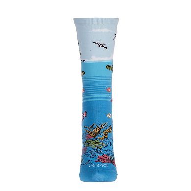 Women's Coral Reef Limited Edition Cotton Blend Crew Sock