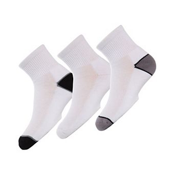 Unisex Quarter-Crew Kids Sport Socks 3-Pack