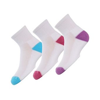 Unisex Quarter-Crew Kids Sport Socks 3-Pack