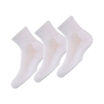 Unisex Quarter-Crew Kids Sport Socks 3-Pack