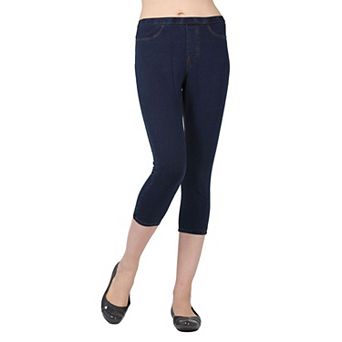 Priga Denim Cotton Capri Jean Leggings