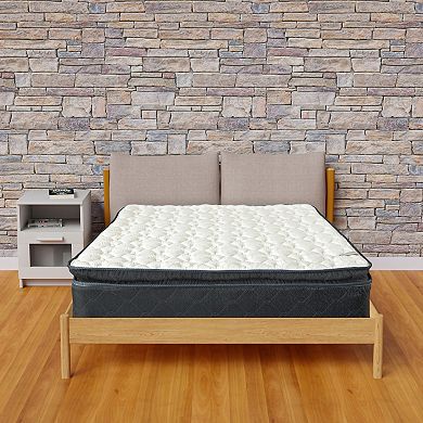 Continental Sleep, 10-inch Medium Firm Pocket Coil Hybrid Mattress.