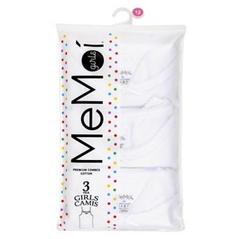 3-Pack Cotton Blend Lightweight Girl's Camisoles