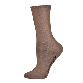 Women's Organic Cotton Basic Flat Knit Crew Sock