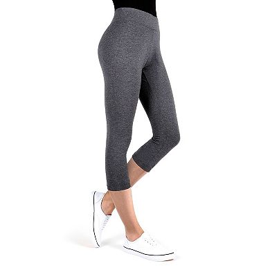 Cotton Blend Capri Yoga Pants