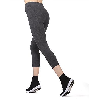 Cotton Blend Capri Yoga Pants