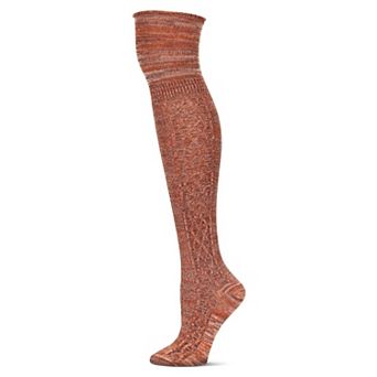 Diamond Panel Over The Knee Cotton Blend Warm Socks