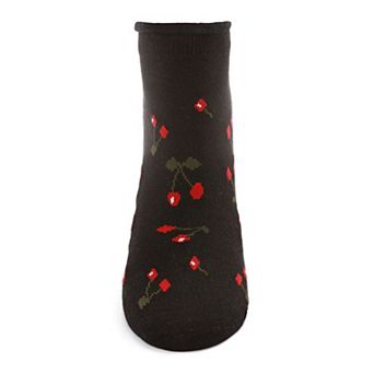 Cherry Blossom Cotton Blend Low-Cut Running Socks