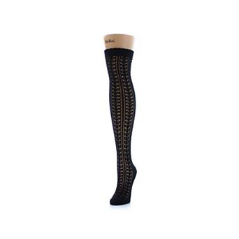 Pointelle Over The Knee Cotton Blend Warm Socks