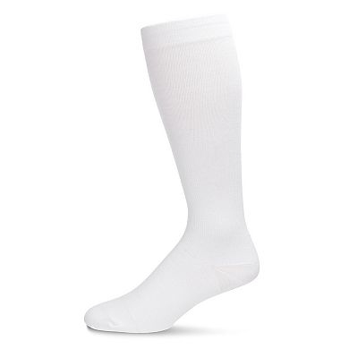 2 Pair Solid Cotton Blend Graduated Compression Socks