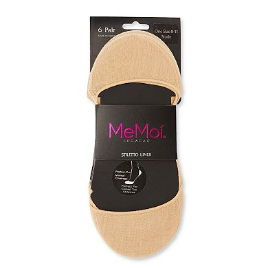 Closed Toe Stiletto Cotton Blend Shoe Liners 6 Pack