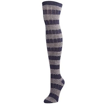 Toulouse Over the Knee Cotton Blend Striped Sock