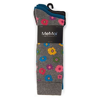 Flower Power Cotton Blend Crew Sock 3 Pack