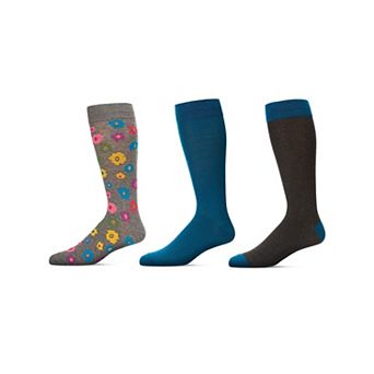 Flower Power Cotton Blend Crew Sock 3 Pack