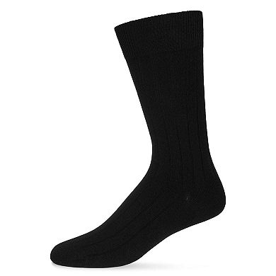 Ribbed Extra Wear Cotton Blend Men's Socks 3-Pack