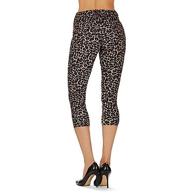 Leopardito Capri Leopard Cotton Blend Leggings