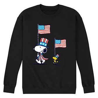Men's Peanuts Snoopy Woodstock March Fleece Sweatshirt