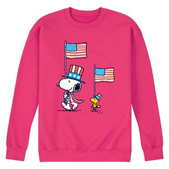 Men's Peanuts Snoopy Woodstock March Fleece Sweatshirt