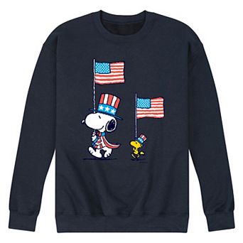 Men's Peanuts Snoopy Woodstock March Fleece Sweatshirt