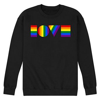 Men's Pride Love Fleece Sweatshirt
