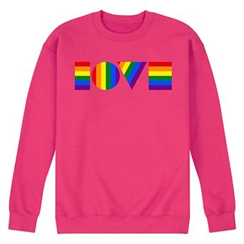 Men's Pride Love Fleece Sweatshirt