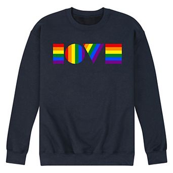 Men's Pride Love Fleece Sweatshirt