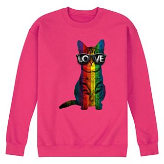 Men's Love Cat Fleece Sweatshirt