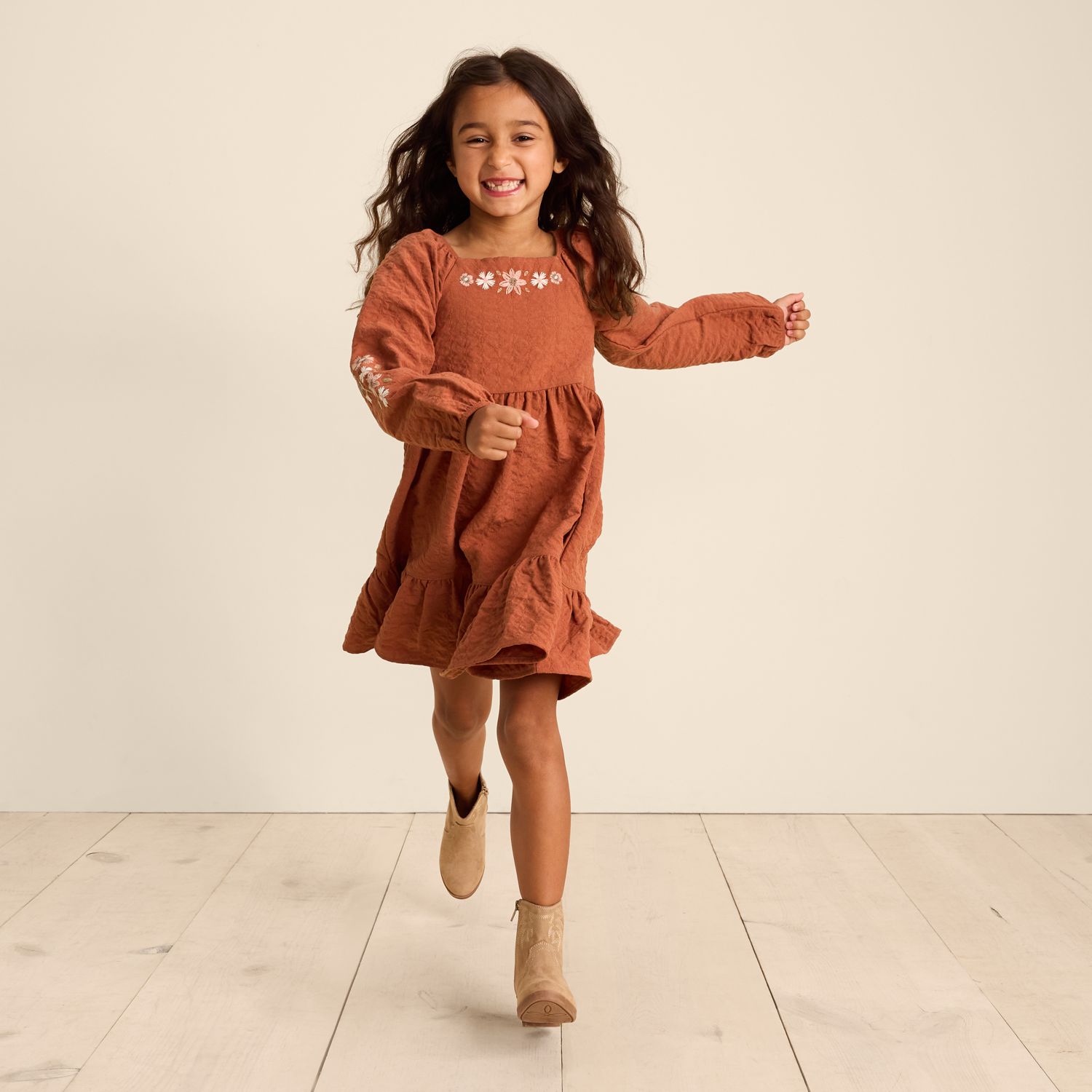 Girls 4-12 Little Co. by Lauren Conrad Long Sleeve Peasant Dress