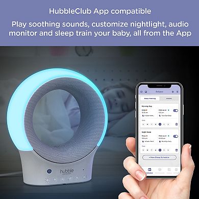 Hubble Connected Eclipse Smart Wi-Fi Audio Monitor and Soother Machine