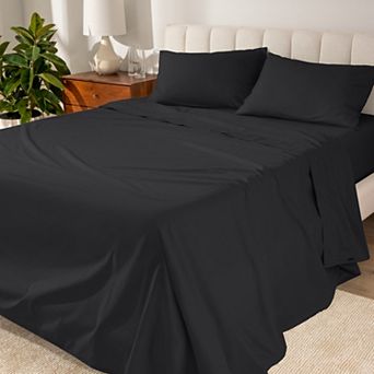 Bare Home 100% Organic Cotton Percale Sheet Set