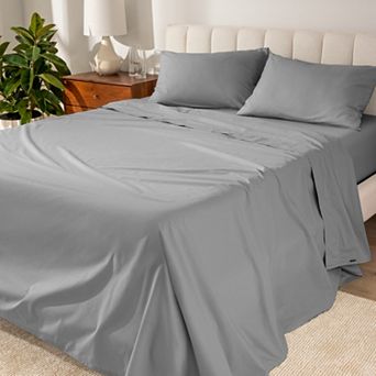 Bare Home 100% Organic Cotton Percale Sheet Set