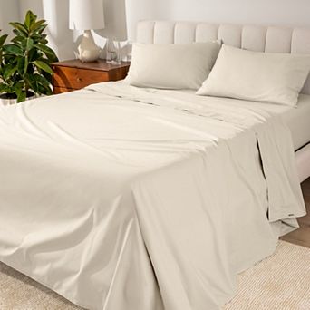 Bare Home 100% Organic Cotton Percale Sheet Set