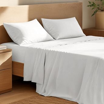 Bare Home 100% Organic Cotton Percale Sheet Set