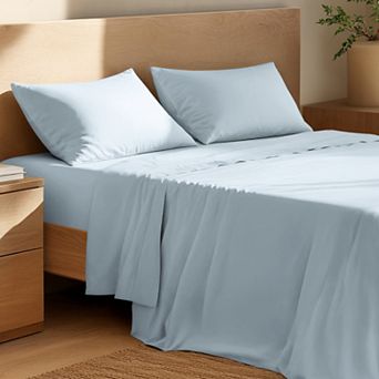 Bare Home 100% Organic Cotton Percale Sheet Set