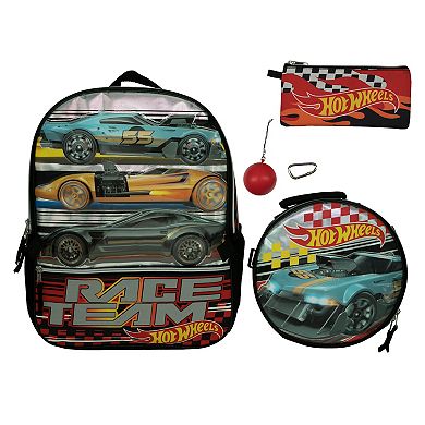 5-Piece Hot Wheels Backpack Set